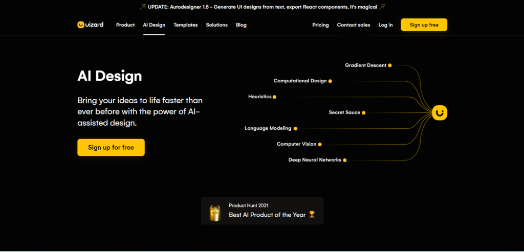 Uizard - AI Tools for UX Desgin