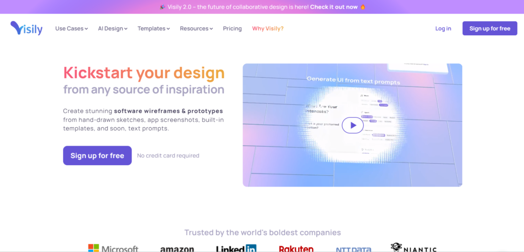 visily- AI Tools for UX Desgin