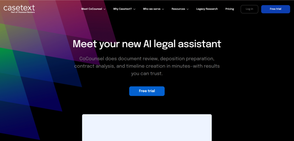 casetext - ai tools for lawyers