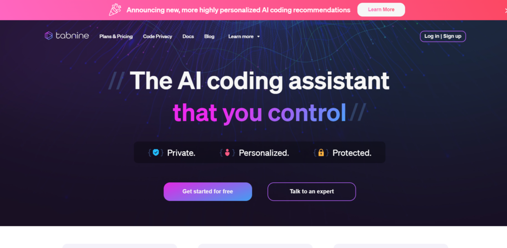 Tabnine - Best AI for Developers 