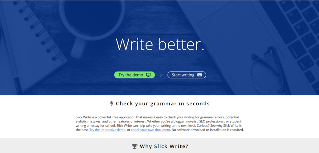  Slick Write - Grammarly alternatives