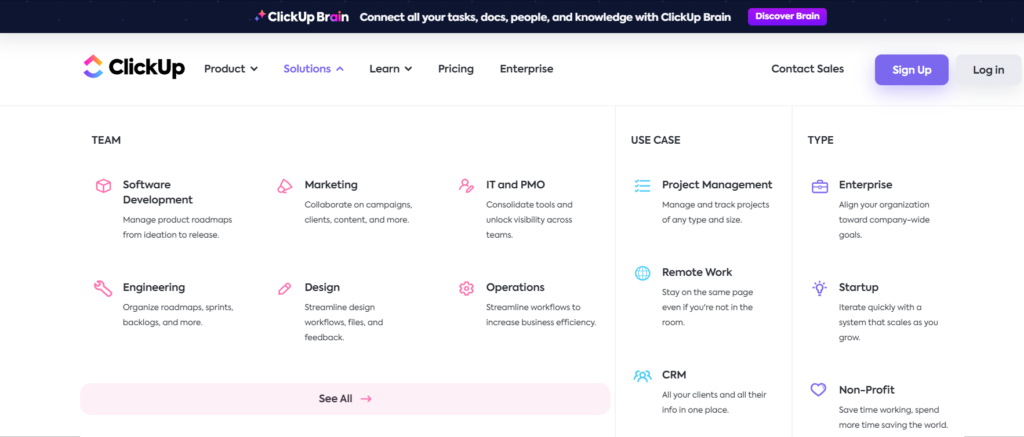 clickup- ai tools for sales