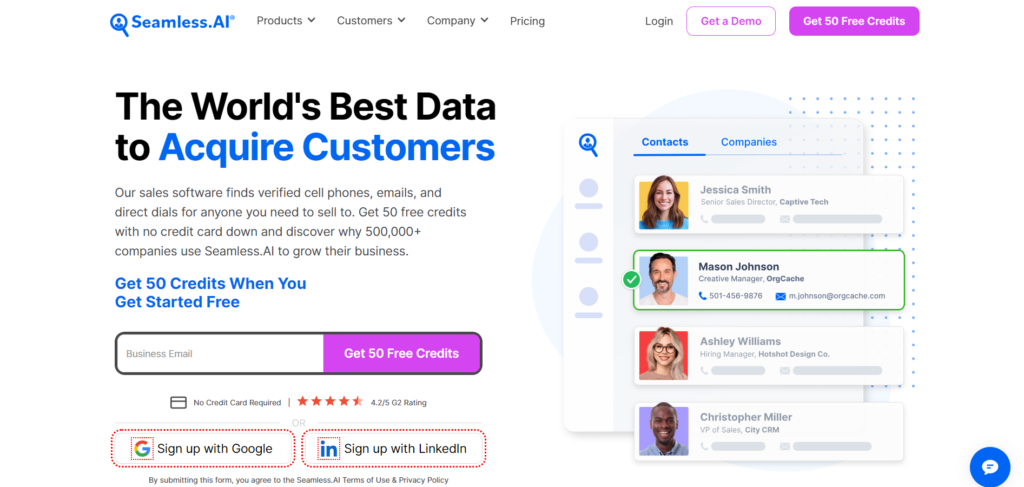 Seamless AI- ai tools for sales