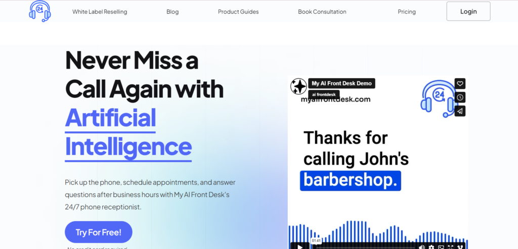 AI Front Desk- ai tools for sales