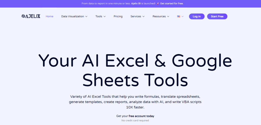 Ajelix - excel ai tools