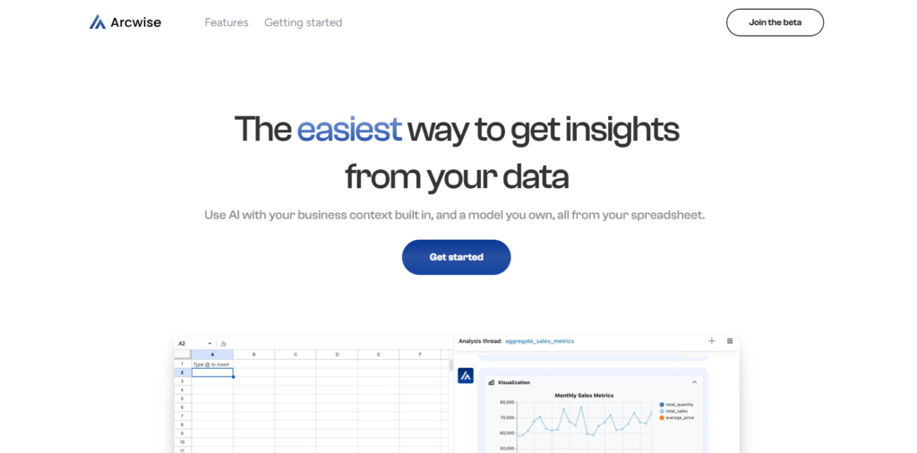 Arcwise- excel ai tools