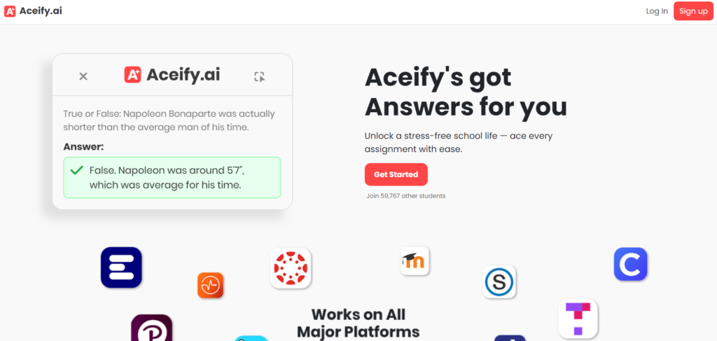 Aceify.ai  - Homeworkify Alternatives