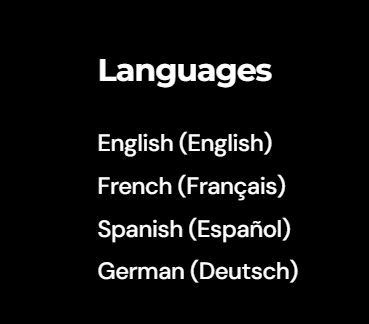 Winston AI Detector - languages